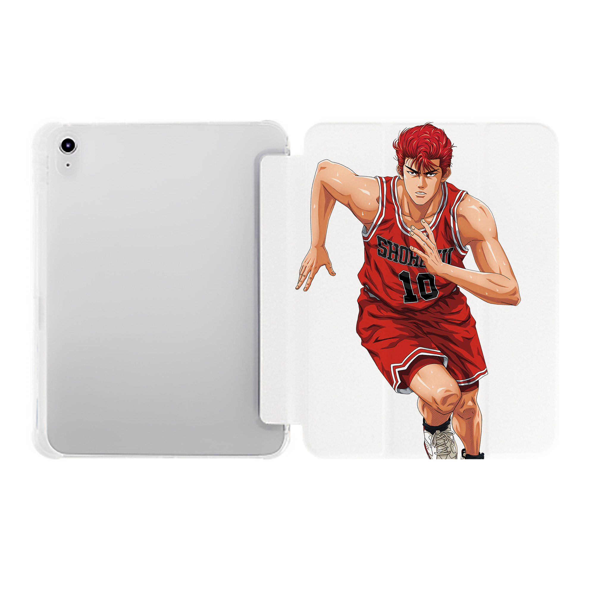 （画像用） SLAM DUNK／スラムダンク IPad ケース ペン収納付き 三つ折りスタンド PUレザー×シリコン 対応機種9.5/10.5/10.9インチ